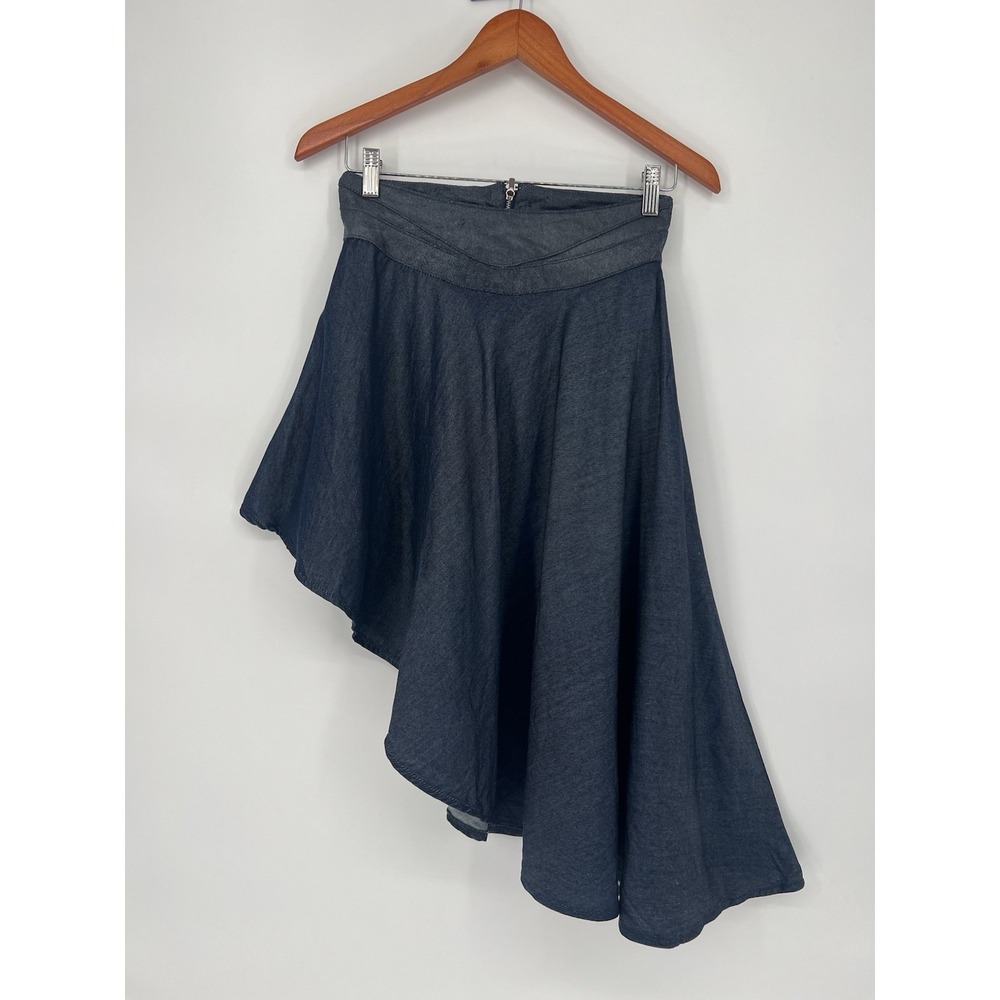 I. T.A. SRL Made In Italy Asymmetrical Midi Skirt Size 4